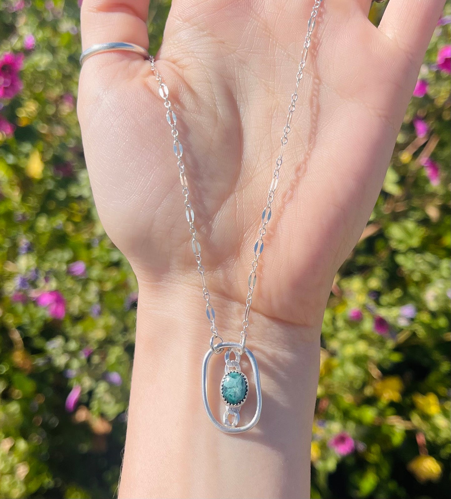 Baby Turquoise Drop Necklace