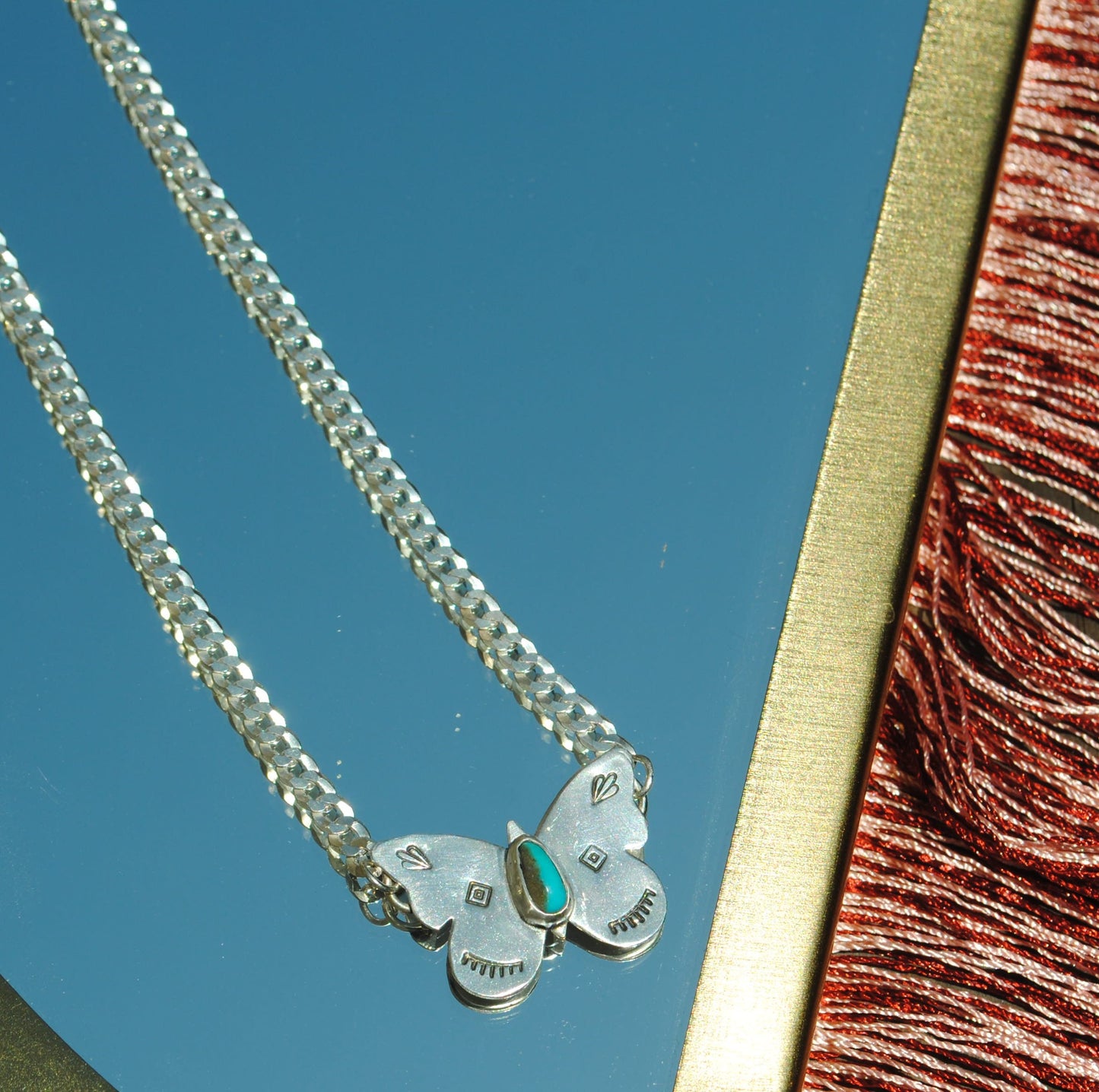 Butterfly Turquoise Necklace
