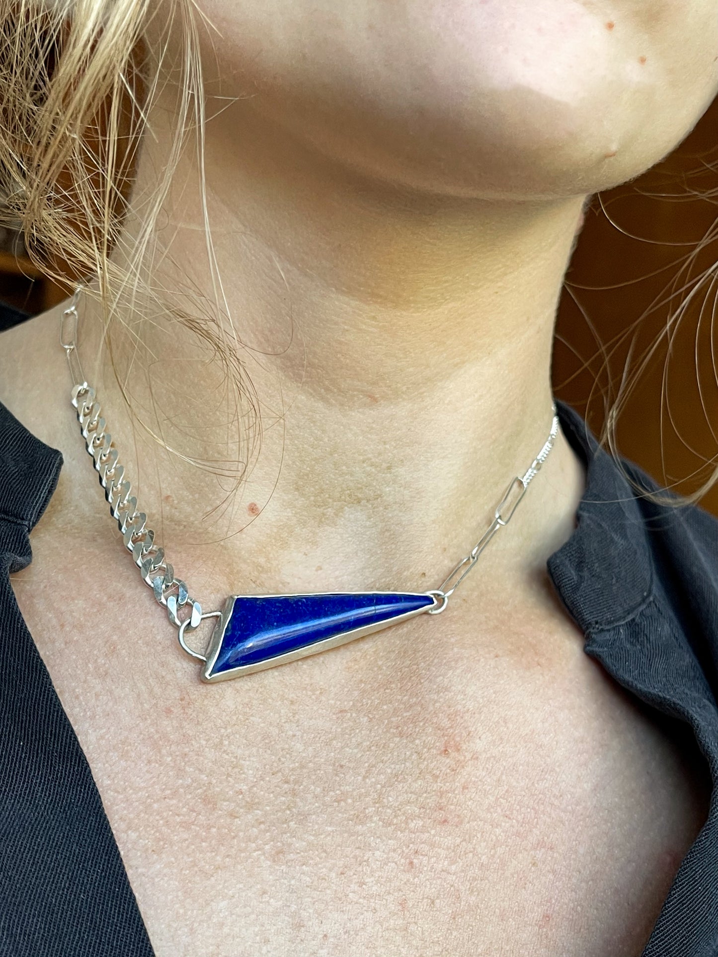 Lapis Lazuli 3-Chain Necklace